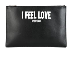 I Feel Love Clutch, Leather, Black, 1115, B, 2*